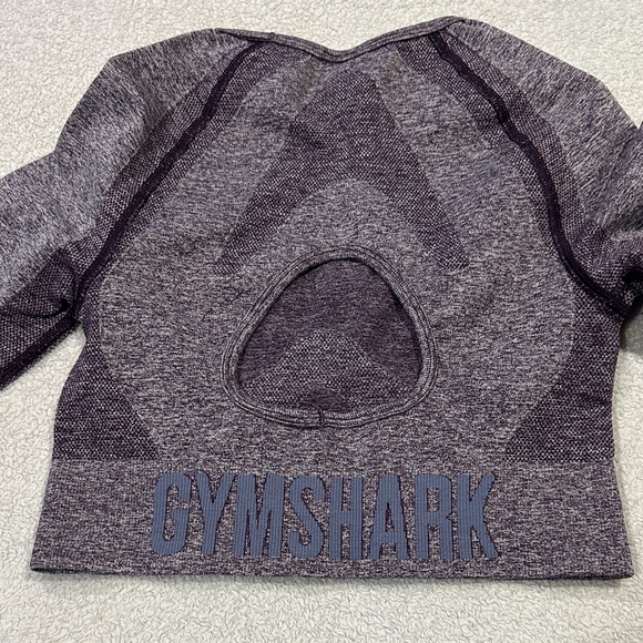 Gymshark Heathered Purple Long Sleeve Top - Picture 5 of 5